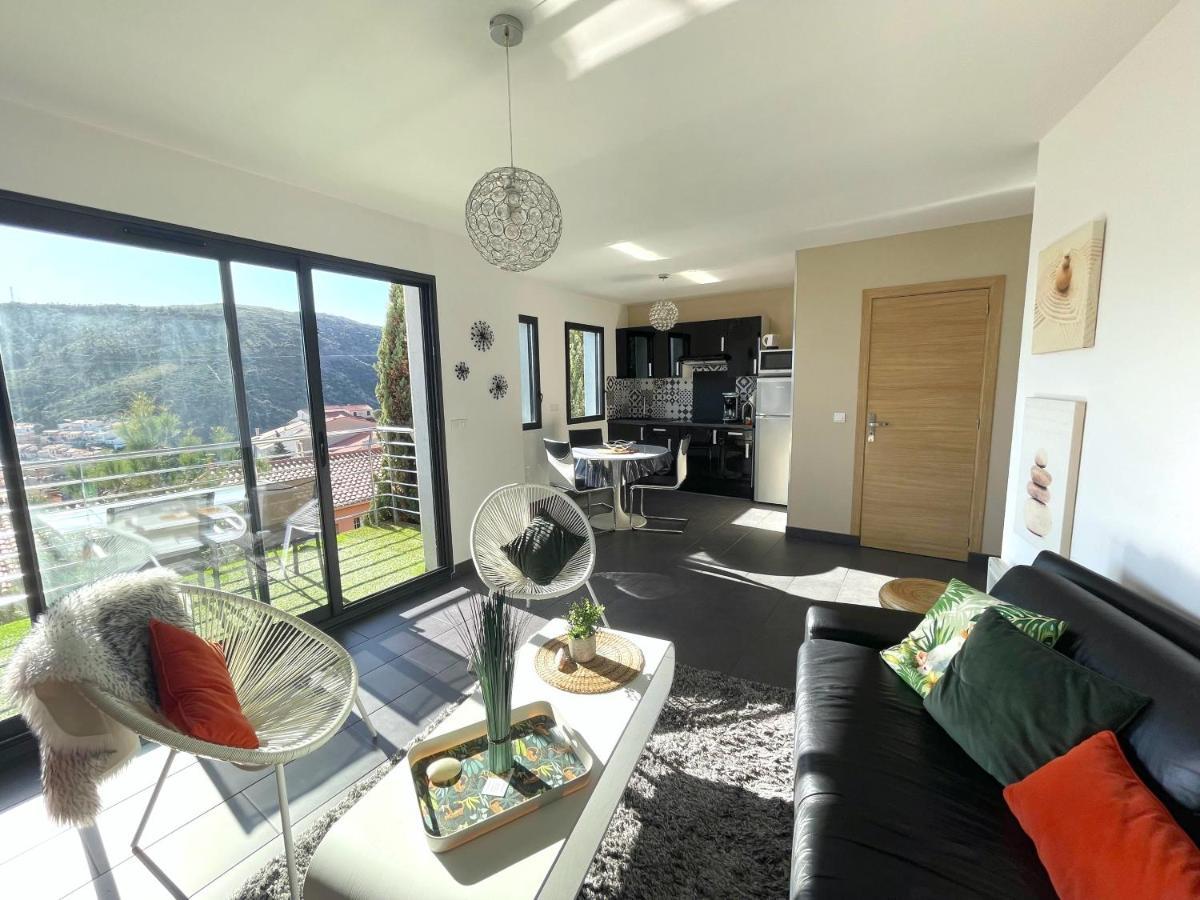 Residence Costa Vermella, Vue Mer Et Montagne Au Calme Cerbère Kültér fotó