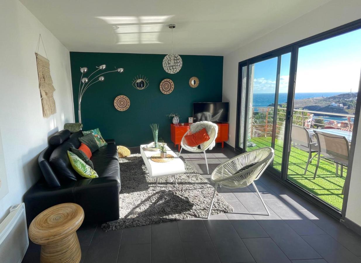 Residence Costa Vermella, Vue Mer Et Montagne Au Calme Cerbère Kültér fotó