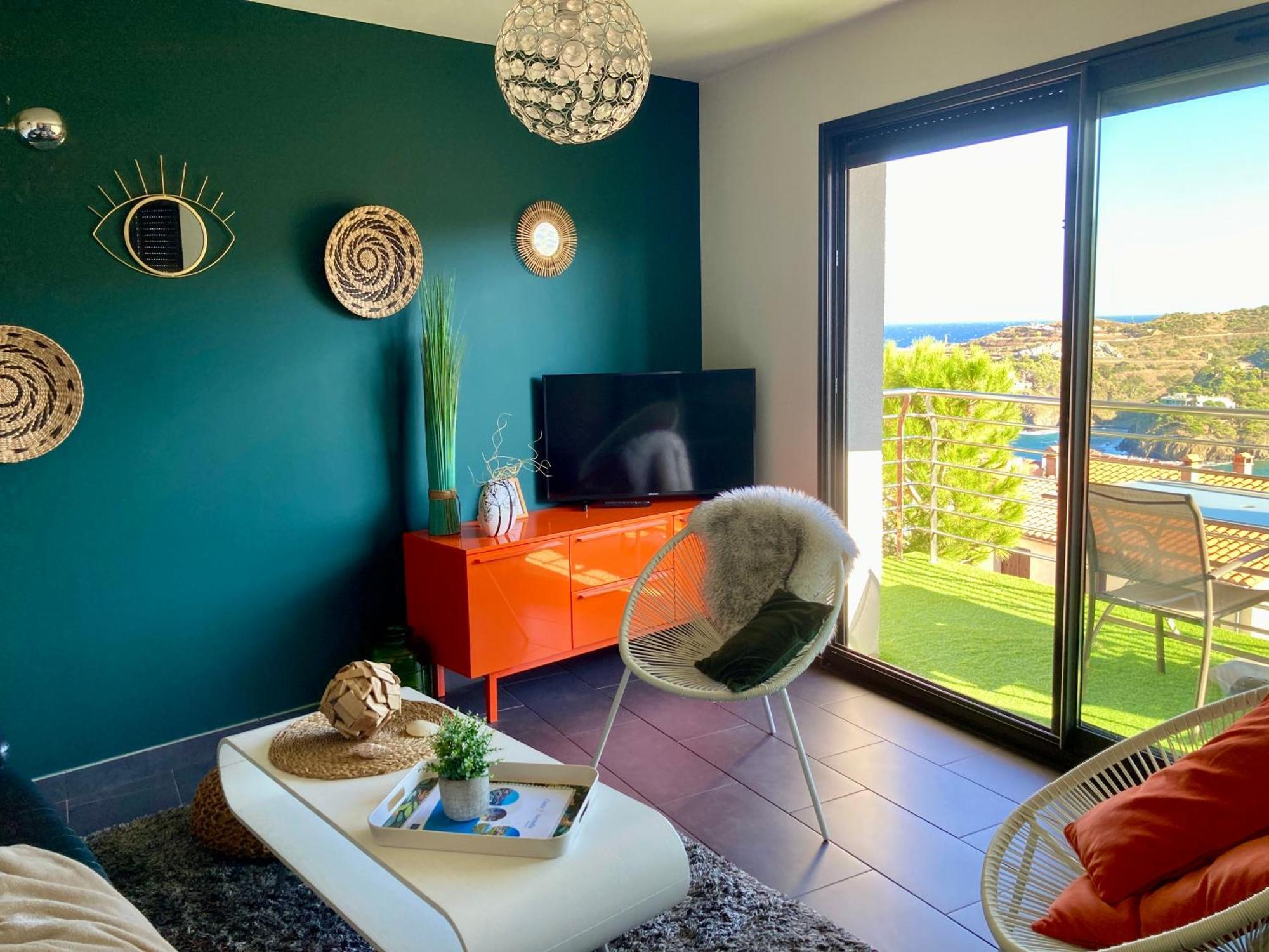 Residence Costa Vermella, Vue Mer Et Montagne Au Calme Cerbère Kültér fotó